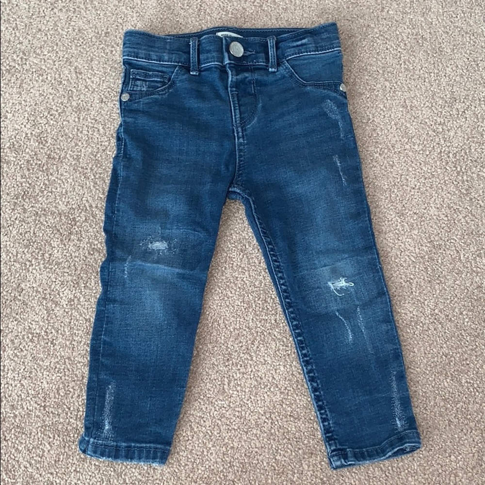 River Island Blue Ripped Molly Jeans